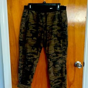 JCrew Drawstring Camo Pants